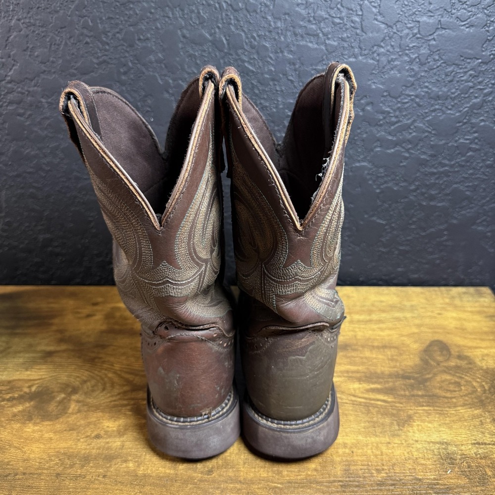 Justin Boots Western Cowboy Boots Womens Size 7.5… - image 4